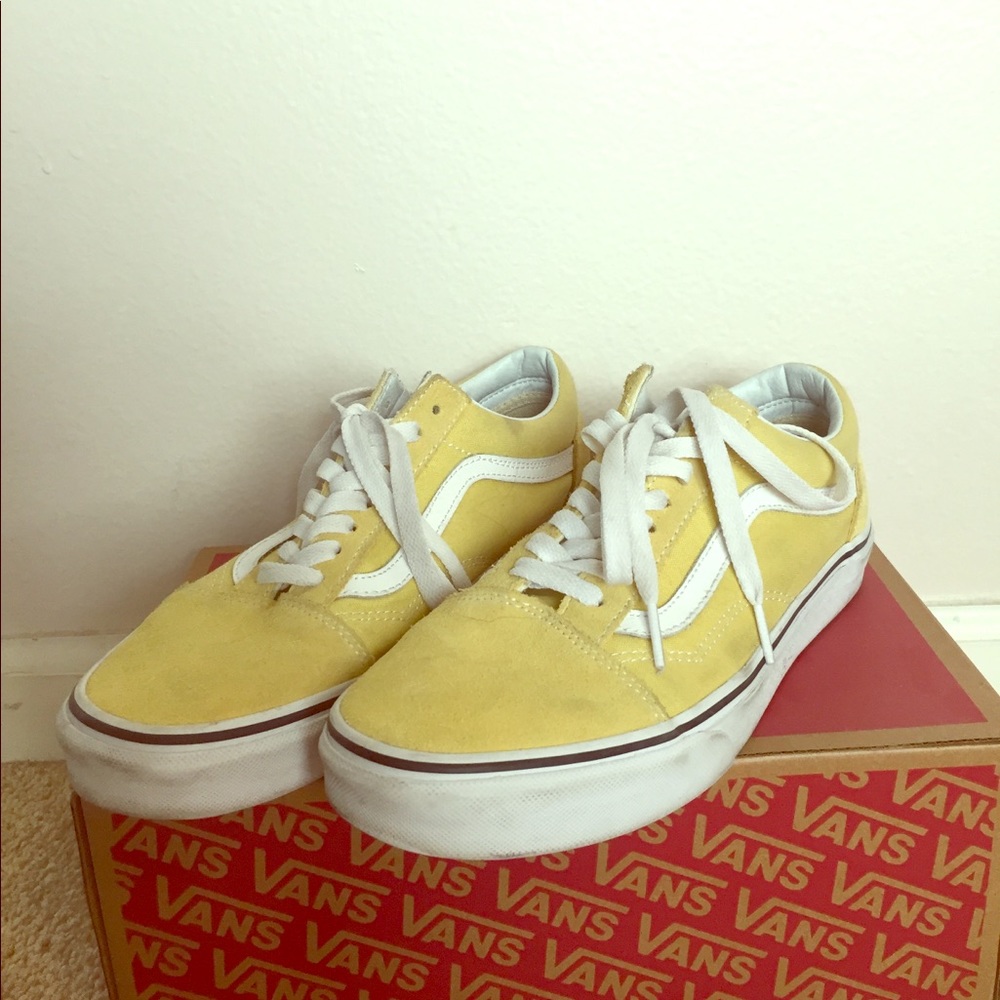 yellow old skool vans